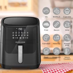 Airfryer XXL Hetelucht Frituurpan 6,5 Liter met Keramische Coating — thumbnail 2