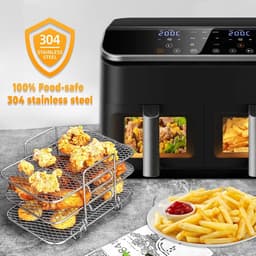 Airfryer Accessoires voor Ninja AF300EU AF400EU 7.6L-9.5L, Silicone Vorm voor Ninja Airfryer, BPA-vrije Airfryer Accessoires — thumbnail 3