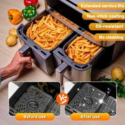 Airfryer Accessoires voor Ninja AF300EU AF400EU 7.6L-9.5L, Silicone Vorm voor Ninja Airfryer, BPA-vrije Airfryer Accessoires — thumbnail 6