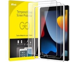 Schermbeschermer voor iPad 10.2 Inch (2019/2020/2021 Model) met Eenvoudige Installatietool, 2 Stuks, Gehard Glas, HD Duidelijk