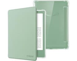 Lichtgewicht Beschermhoes voor 6 inch E-reader (2022/2024 Modellen) met Auto Slaap/Waakfunctie - Transparante Achterkant