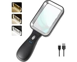 Vergrootglas met Licht 10X - Oplaadbaar en Onbreekbaar