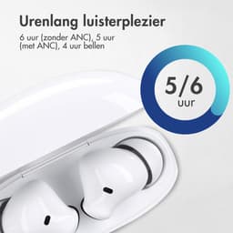 imoshion Aura Pro Earbuds - Draadloze Oordopjes met Active Noise Cancelling (ANC) - Wireless Bluetooth Earphones - Oortjes - Wit — thumbnail 2