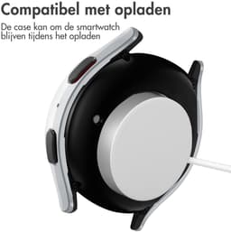 Screen protector - Geschikt voor Samsung Galaxy Watch 5 - 40 mm - Full Cover Hard Case / Beschermend Hoesje - Zilver — thumbnail 4