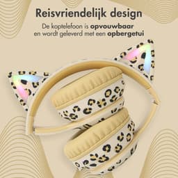 imoshion Kinder Koptelefoon Kattenoortjes - Bluetooth en Decibelbegrenzer - Draadloze Koptelefoon Kinderen — thumbnail 8