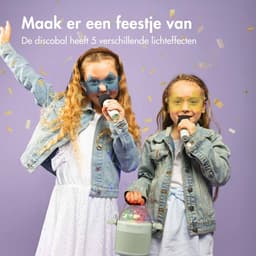 imoshion Sing & Shine Karaoke Set - Met Bluetooth Speaker, Microfoons en Discolamp - Karaokeset voor Volwassenen en Kinderen — thumbnail 5