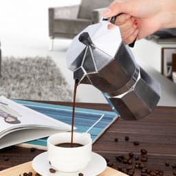 Kraftverdia Moka Express - Percolator - Moka Pot 300 ml 6 kops - Aluminium - Espresso maker — thumbnail 4