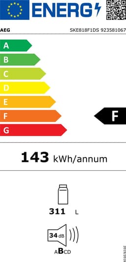 AEG SKE818F1DS - Inbouwkoelkast - 310 liter - Wit — thumbnail 3