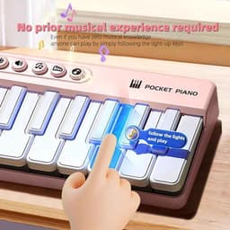 Mini keyboard piano - Piano kind - Speelgoed Voor Kinderen - Educatief Speelgoed -Draagbare zakpiano - Wit — thumbnail 4