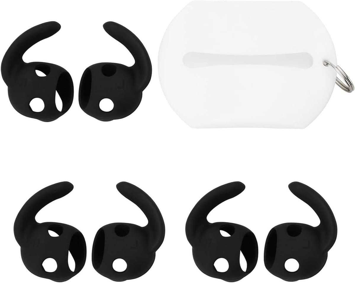 Cosensi - Oorhaken Anti-slip Siliconen Hoezen - B-eats Studio Buds 2021 Accessoires - Zwart — afbeelding 1