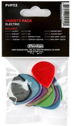 Dunlop PVP113 Electric Variety Plectrum 12-Pack - Plectra, light / medium, mix van 12 stuks — thumbnail 3