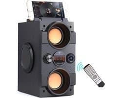 Draagbare Bluetooth-luidspreker met 30W Vermogen en Dubbele Subwoofers - Voor Buiten Gebruik