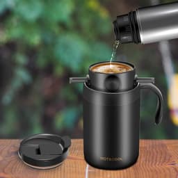 Draagbare Camping Koffiemachine 16oz - Inschenken Set / Koffiekit - Camping Koffiemachine / Reizen Koffie Set / Kamperen Koffiekit - Ideaal voor Outdoor & Vakantie Gebruik — thumbnail 5
