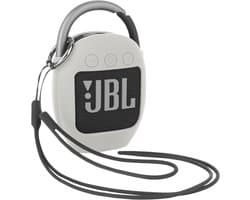 Siliconen hoes voor draagbare luidsprekers, compatibel met Clip 4 - krasbestendig, met karabijnhaak en polsband