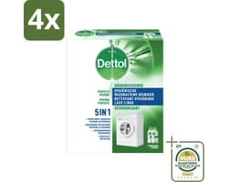 Dettol - Hygiënische Wasmachine Reiniger - 5-in1 Formule - 500ml - Voordeelverpakking - 4 stuks - Kalkaanslag verwijderen - Wasmachine onderhoud