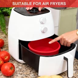 OIMG 2 stuks 6 inch cakevorm siliconen cakevorm - siliconen bakvorm - taartvorm - Broodvorm Rond - rond 16 cm antiaanbak cakevorm bakvorm airfryer - voor DIY kaasbroodcake,chiffoncakes — thumbnail 7
