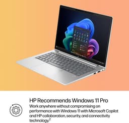 HP ProBook 4 G1q Next Gen AI PC Copilot+ PC Snapdragon X1-26-100 Laptop 35,6 cm (14") WUXGA 16 GB LPDDR5x-SDRAM 512 GB SSD Wi-Fi 6E (802.11ax) Windows 11 Pro Zilver — thumbnail 3