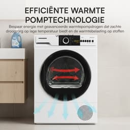 Heinner Warmtepompdroger – 10 KG – Wasdroger – 15 Programma’s – LED Display – Wit — thumbnail 8