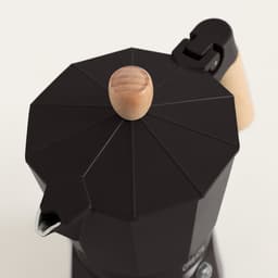 CREATE - Italiaanse koffiezetter - Zwart - Met inductieadapter - 9 kopjes / 450ml - THERA MOKA RETRO — thumbnail 3