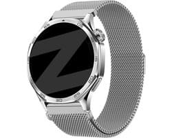 Bandz Smartwatch bandje Milanese 20mm - geschikt voor Samsung Galaxy Watch 7 40 & 44mm / 6 (Classic) / 5 (Pro) / 4 / FE / 3 - 41mm / Active - Polar Pacer / Unite / Ignite - Amazfit GTS 1/2/3/4 / Bip 3 Pro / U Pro - Zilver