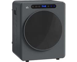 HOMCOM Wasdroger Roestvrij staal, ABS 49L x 43B x 61H cm Grijs