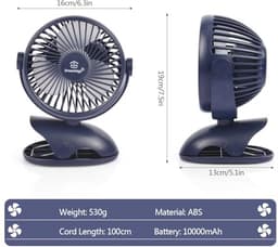 Mini USB Desk Fan - Stille Tafel Ventilator voor Thuis en Kantoor — thumbnail 4