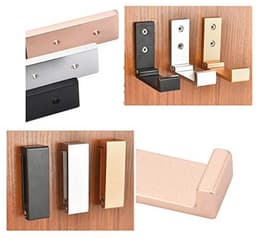 Opvouwbare Hoofdtelefoon Houder Wandbevestiging - Aluminium Wandhanger met Sterke Plakband en Schroeven - Voor Alle Hoofdtelefoons — thumbnail 4