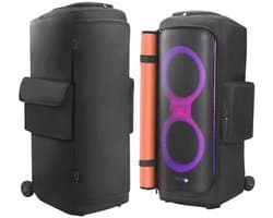 Draagtas voor Portable Bluetooth Speaker - Opbergtas met Compartimenten voor Oplader en Accessoires