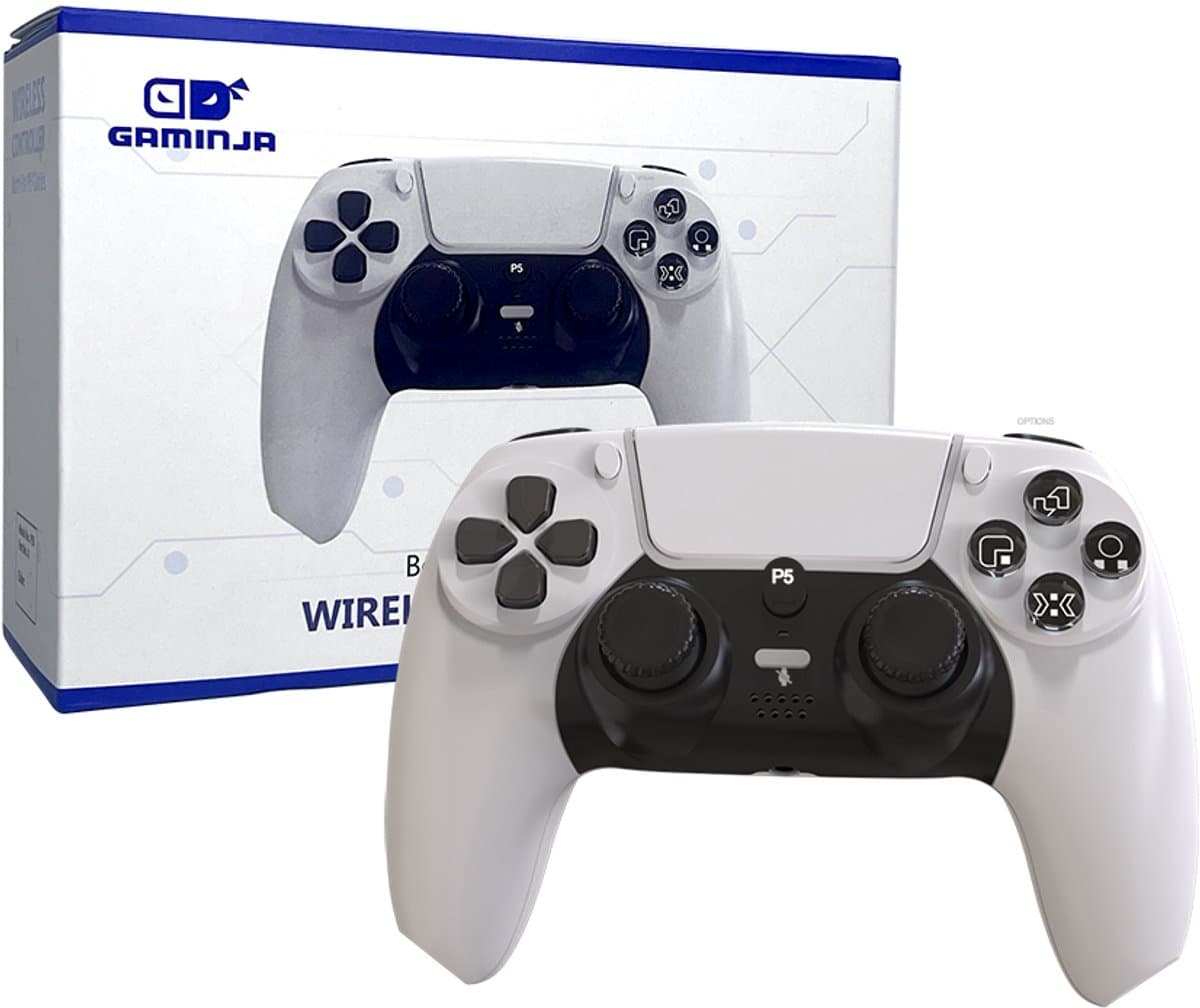 NexZone - PS5 controller - Draadloze Controller - Joystick - PS5 - Game Controller - Wit — afbeelding 1