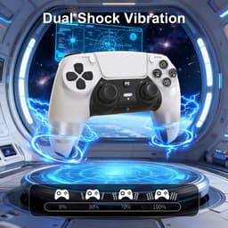 NexZone - PS5 controller - Draadloze Controller - Joystick - PS5 - Game Controller - Wit — thumbnail 4