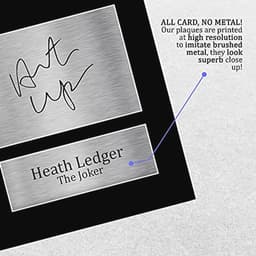 Heath Ledger Handtekening A4 Print - Joker Batman Decoratie — thumbnail 2