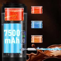 Draagbare Koffiezetter - Draagbare capsule machine - Capsule Koffiezetter - 20 Bar Druk & 7500mAh - Compatibel met Maling - Voor Camping & Kantoor & Auto — thumbnail 5