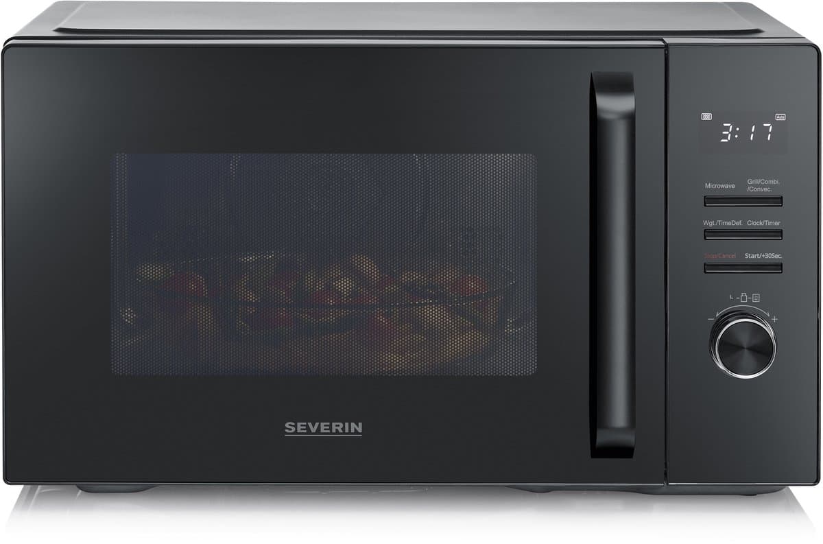 Severin MW 7798 Combimagnetron - Heteluchtoven - Grill - 29 liter - 900 Watt - 11 Kookprogramma's - Zwart — afbeelding 1
