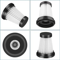Geschikt voor 6 HEPA-filters voor MOOSOO K12, K12 Pro, K13 draadloze stofzuigers en Geschikt voor Genius Invictus One 1.0 X7, 2.0 stofzuigers. Vervangingsfilters voor huishoudelijke schoonmaak- en veegapparatuur. — thumbnail 2