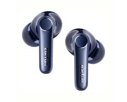 EarFun AirPods Pro 4 - Air Pro 4 - Blue - Oplaadcase met snellader - USB-C - Instelbare Noise Cancelling - 6 microfoons - cVc 9.0-technologie - 52 uur gebruikstijd met case - Pauzeert automatisch muziek bij uitdoen - Blauw