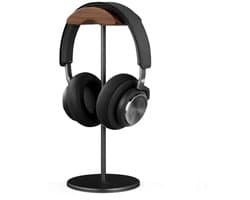 Hoofdtelefoonstandaard - koptelefoon houder - headset houder - headset stand - Opbergrek voor hoofdtelefoon en microfoon - Metaal - Zwart
