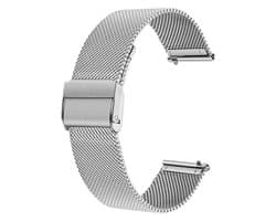 Snelwissel horlogeband van geweven metaalgaas voor mannen en vrouwen, universele band voor smartwatches en Seiko-horloges.