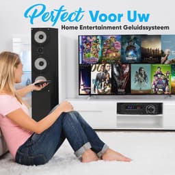 Draadloze Bluetooth Hifi Stereo Versterker met HDMI en AUX | Geweldige Geluidskwaliteit — thumbnail 4