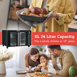 Digitale Air Fryer Oven met Broodroosterfunctie 17 Kookstanden 24L — thumbnail 4