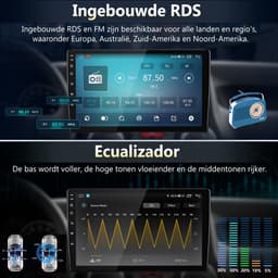 HexinexMarket Octa-Core autoradio Geschikt voor Peugeot 107, Toyota Aygo, Citroën C1 (2005-2014) - Draadloos CarPlay, Android Auto, multimediaspeler,Android 15, 4GB+64GB — thumbnail 2