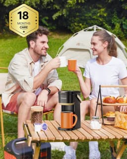 Compact Koffiezetapparaat voor Reis en Camping - Mini Koffiemaker met Draagbare Handgreep, 150-300 ml, Ideaal voor Kantoor en Thuis — thumbnail 5