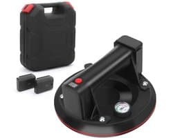 8 Inch Zuiglifter voor Glas en Tegels - Draagkracht tot 300 kg met Manometer
