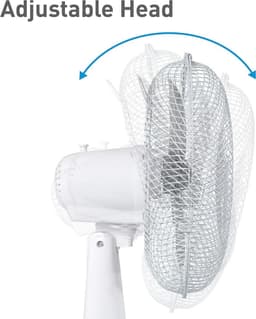 Tafelventilator 50W 40 cm met 3 standen - Stil en Draagbaar voor Bureau, Slaapkamer en Terras — thumbnail 5
