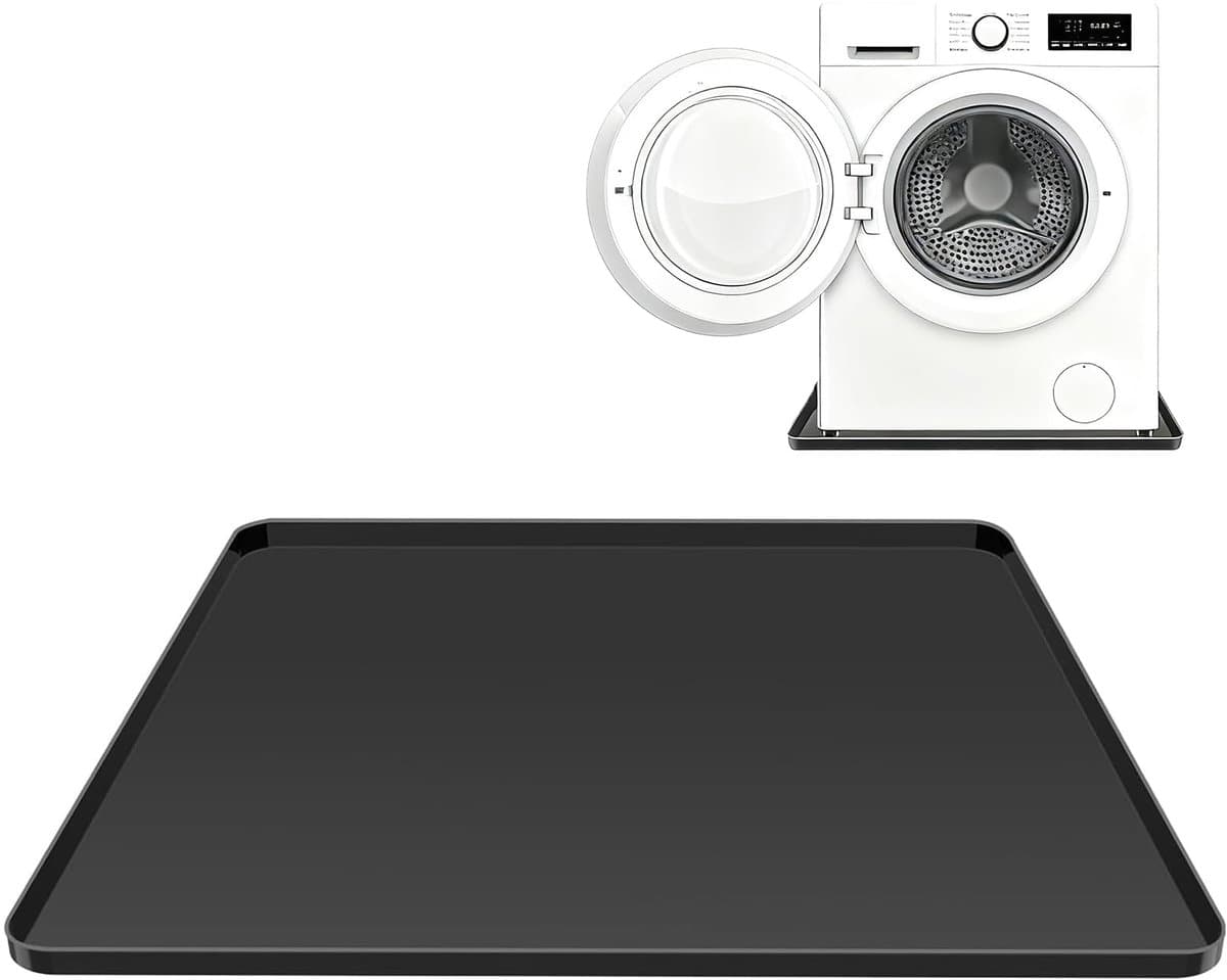 Unyqoos® Zwarte siliconen mat met verhoogde rand voor koelkast en meer toepassingen — afbeelding 1