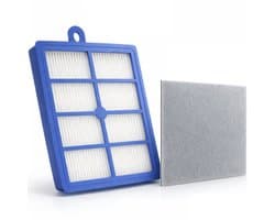 1x HEPA en 1x invoer filter set geschikt voor Philips Performer Expert, Silent, PerformerPro - Vervanging onderdeel