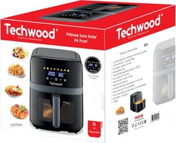 Grote Heteluchtfriteuse 8L Zonder Olie met Digitaal Touchscreen en 8 Programma's — thumbnail 5