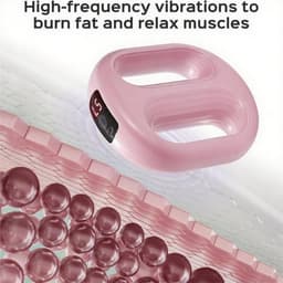 Draadloze Massagering Draagbaar Trilstoeltje - Handbediend Lymfedrainage Massageapparaat, Fitness Trilmachine - voor Gewichtsverlies 8-Niveaus Instelbare Trilling Fitnessring — thumbnail 5