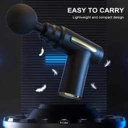 Compacte Massage Gun – 4 Verwisselbare Koppen, 6 Snelheden, USB‑C Snelladen – Compact & Stil — thumbnail 1