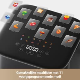 SNJY® Airfryer XXL - Airfryer Dubbel - Heteluchtfriteuse - Airfryer Dubbele Mand - 6L - 50 ℃-230 ℃ - Zwart — thumbnail 4