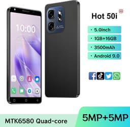 5-inch Smartphone met Dual Camera, Dual SIM en Android OS - Groen — thumbnail 7